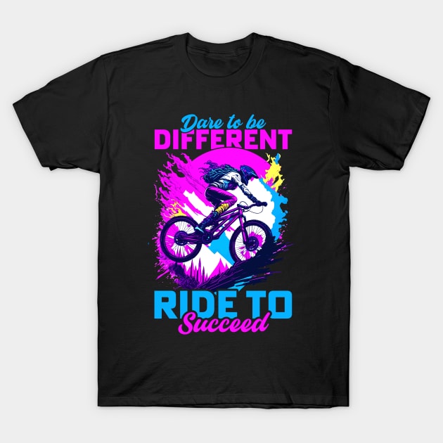 Dare to be Different Ride To Succeed | BMX T-Shirt by T-shirt US